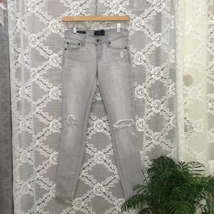 Lucky Brand Women’s Gray Lolita Skinny Distressed Stretch Jeans Size 00/24